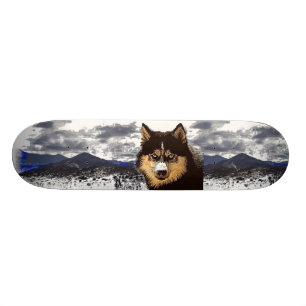 Sibirische Husky-Skateboard Skateboard