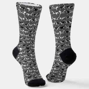 Sibirische Husky Socken Coole Schlittenhund Socken