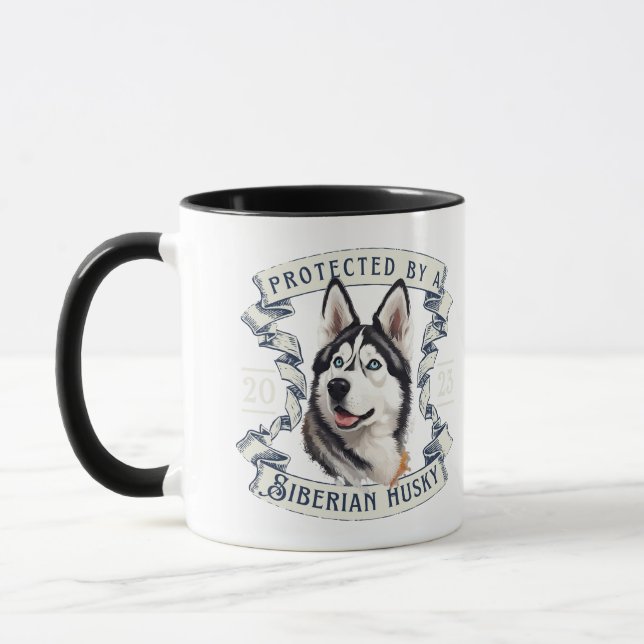 Sibirische Husky-Tasse Tasse (Links)