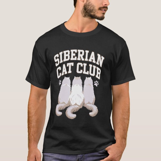 Sibirische Katze T-Shirt (Vorderseite)