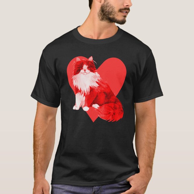Sibirische Katze T-Shirt (Vorderseite)