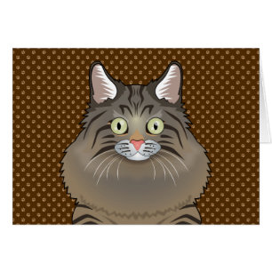 Sibirische Katzen-Cartoon-Tatzen