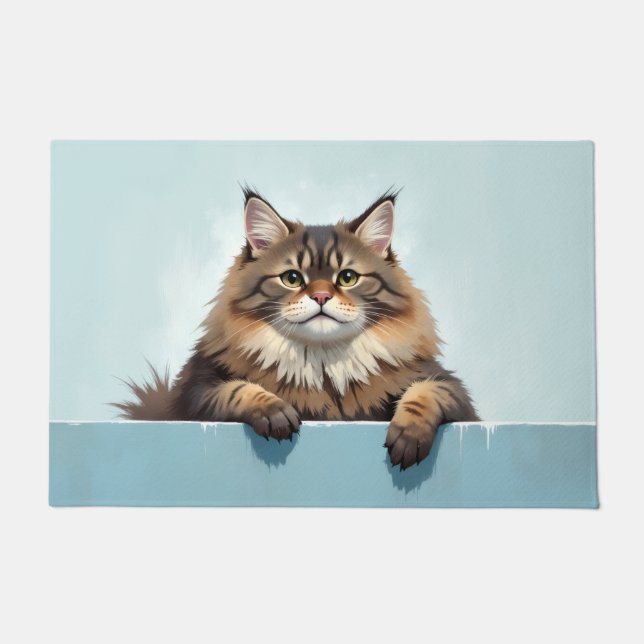 Sibirische Katzen Fußmatte Kunst (Vorderseite)