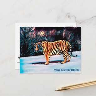 Sibirische Tiger-Postkarte Postkarte