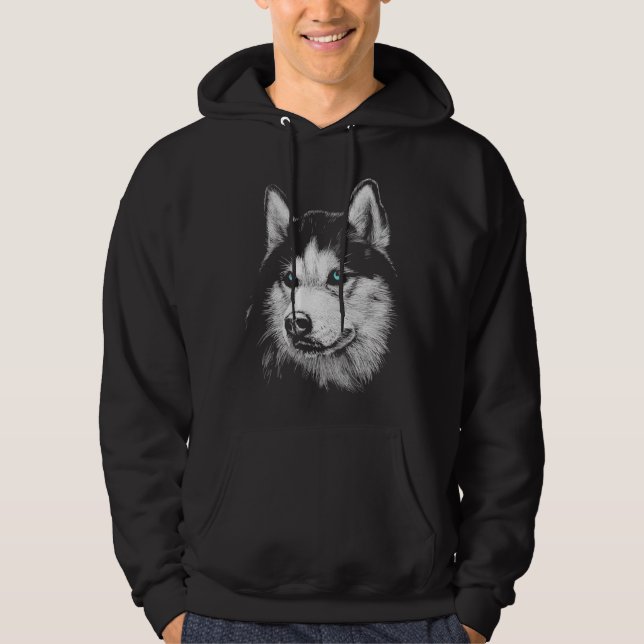 Sibirischer Husky 17 Hoodie (Vorderseite)