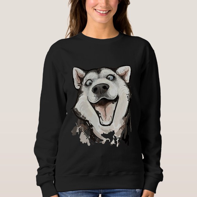 Sibirischer Husky 84 Sweatshirt (Vorderseite)