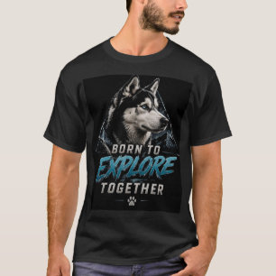 ❄️ Sibirischer Husky-Abenteuer-Hundefreund-Geschen T-Shirt