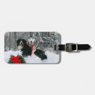 Sibirischer Husky Berneses Gepäckanhänger