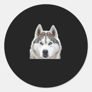 Sibirischer Husky-Beweis für diese Größe S-Aufkleb Runder Aufkleber