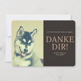 Sibirischer Husky Dankeskarte