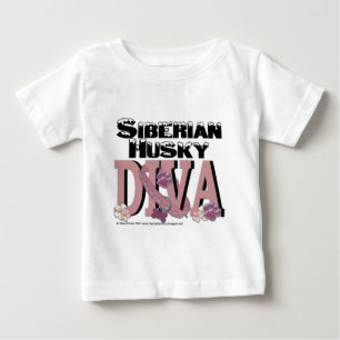 Sibirischer Husky DIVA Baby T-shirt