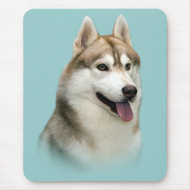 Sibirischer Husky herrliches Mousepad (Vorne)