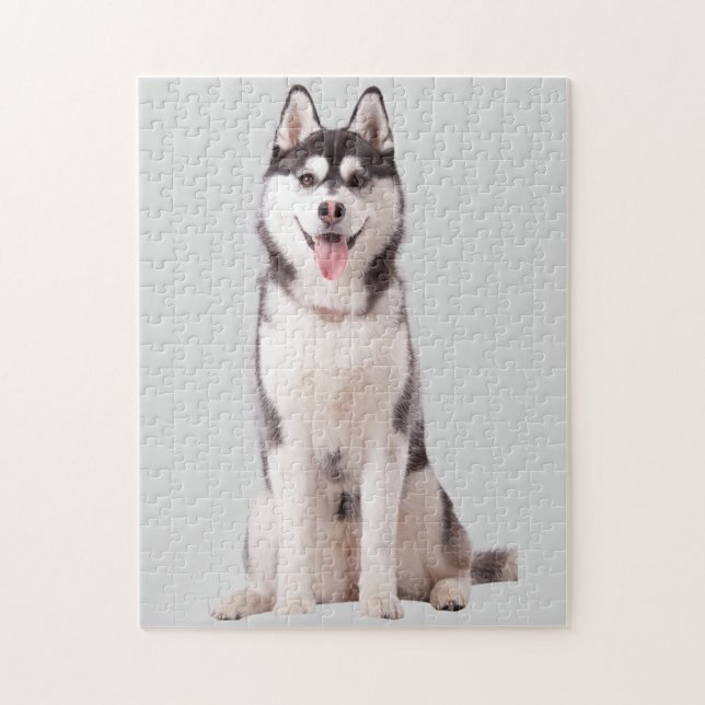 Sibirischer Husky-Hund Puzzle (Vertikal)