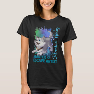 Sibirischer Husky Hund W Job Der Meister Escape Kü T-Shirt