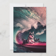 Sibirischer Husky-Hunde-Tage Sommergrusskarten