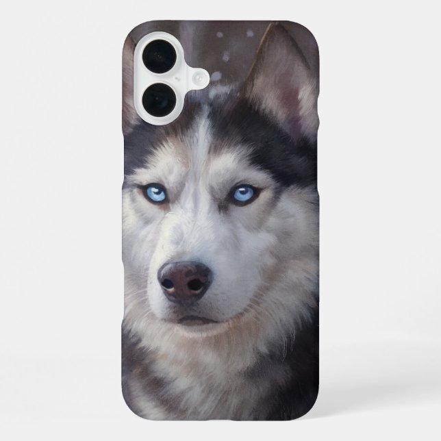 Sibirischer Husky iPhone Hülle (Rückseite)