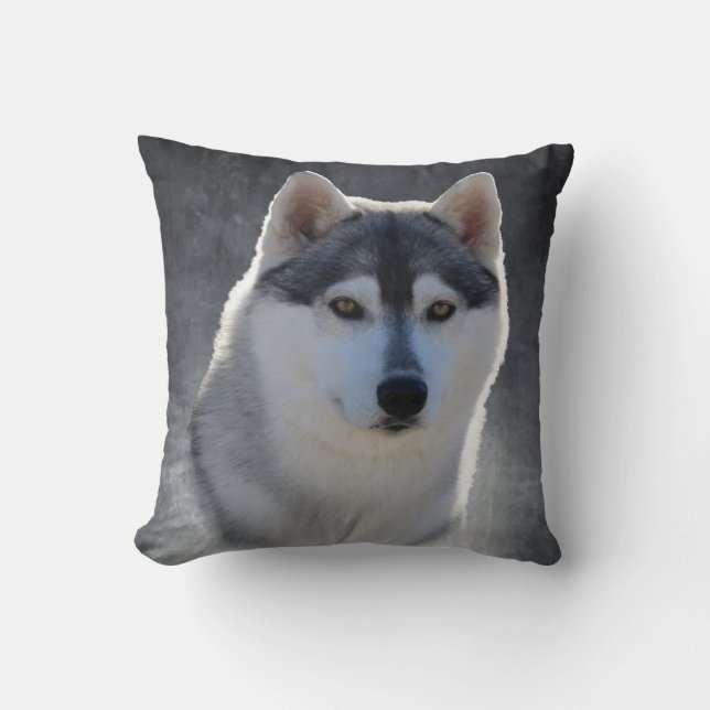 Sibirischer Husky Kissen (Vorderseite)