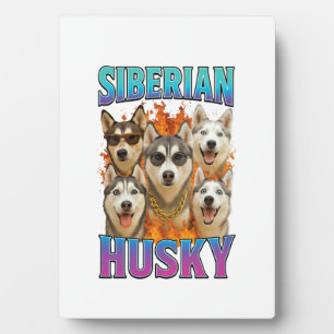 Sibirischer Husky-Kopie Fotoplatte