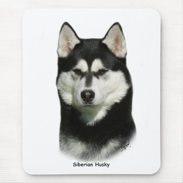 Sibirischer Husky Mousepad (Vorne)