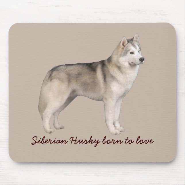 Sibirischer Husky Mousepad (Vorne)