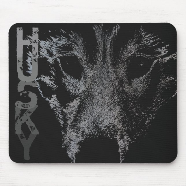 Sibirischer Husky Mousepad Wolf-Welpe Mousepads u. (Vorne)