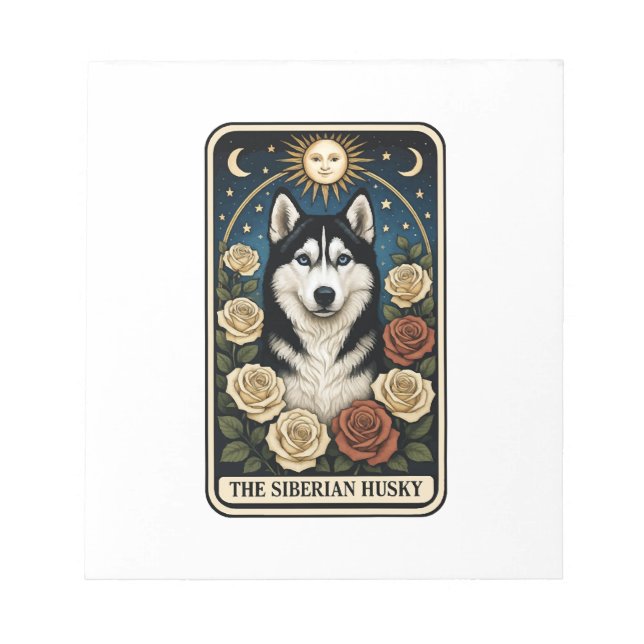 Sibirischer Husky Notizblock (Vorderseite)