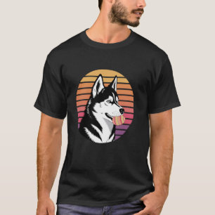 Sibirischer Husky Osterhase Eier Jagd Lustiger Hun T-Shirt