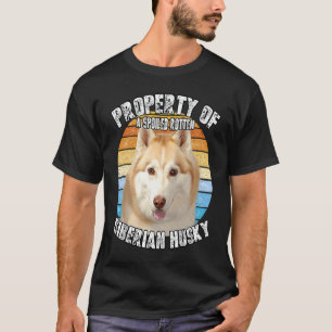 Sibirischer Husky rot Besitzer Eigentum Von T-Shirt