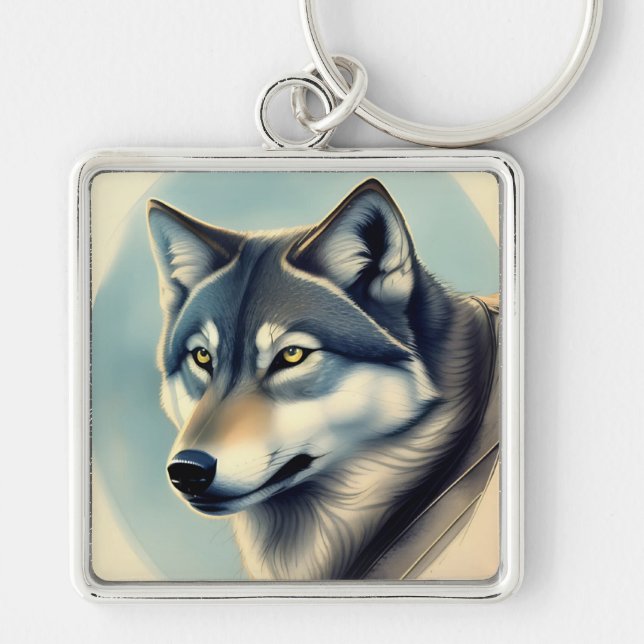 Sibirischer Husky Schlüsselanhänger (Vorne)