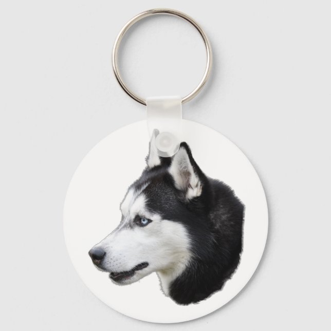 sibirischer Husky Schlüsselanhänger (Vorderseite)