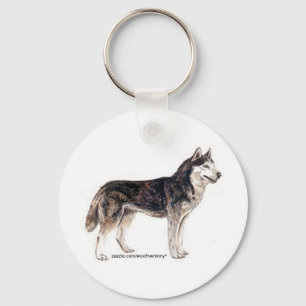 Sibirischer Husky! Schlüsselanhänger