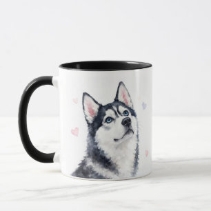 Sibirischer Husky Schöne Herzen Kaffee Tasse