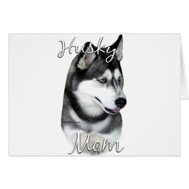Sibirischer Husky (schwarz) Mama 2 (Vorderseite (Horizontal))