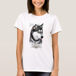 Sibirischer Husky (schwarz) Mama 2 T-Shirt