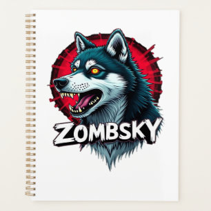 Sibirischer Husky Sibe Zombie Hund Halloween Essen Planer