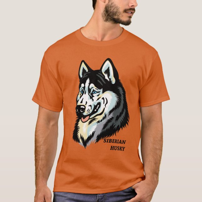 sibirischer Husky T-Shirt (Vorderseite)
