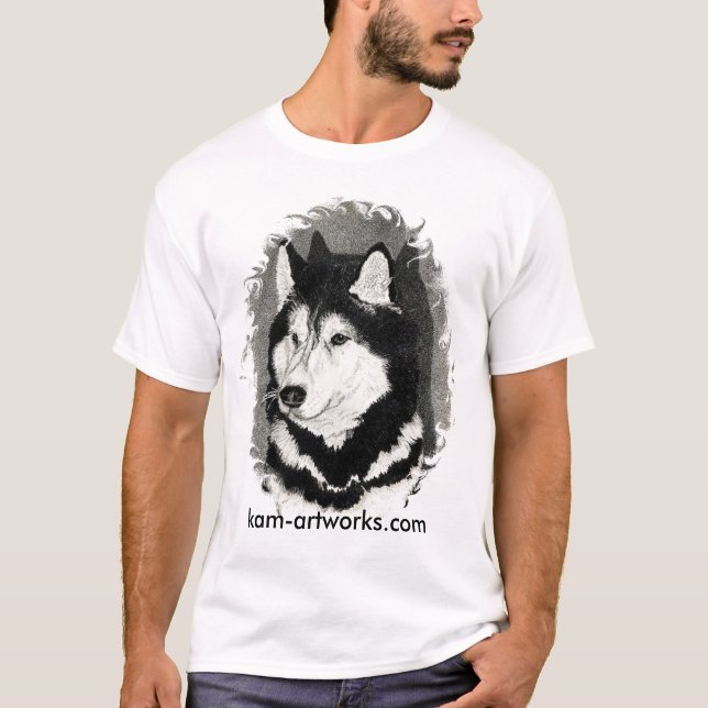 sibirischer Husky T-Shirt (Vorderseite)