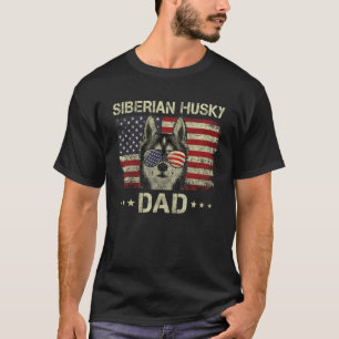 Sibirischer Husky-Vater-Hund liebt die amerikanisc T-Shirt