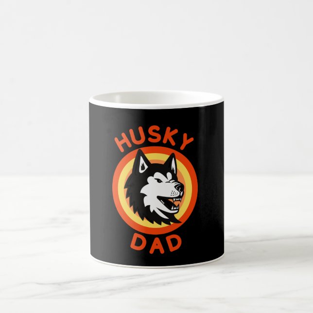 Sibirischer Husky-Vater, Husthund Kaffeetasse (Mittel)