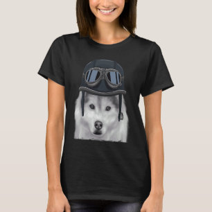 Sibirischer Husky-Verschleißhelm für Vintage Motor T-Shirt