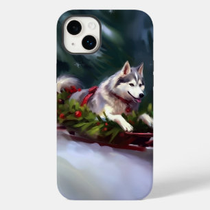 Sibirischer Husky Weihnachten Schnee Winter Case-Mate iPhone 14 Plus Hülle