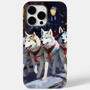 Sibirischer Husky Weihnachtsfestzeit Case-Mate iPhone 14 Pro Max Hülle