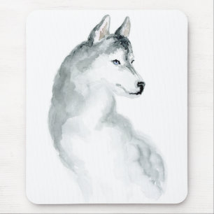 Sibirischer Husky-Welpen-Mama-Hundefreundin Fell-M Mousepad