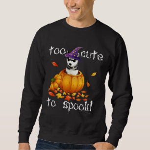 Sibirischer Husky zu Niedlich, Halloween Hund zu s Sweatshirt