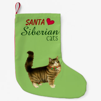 Sibirischer Katzen-WeihnachtsStrumpf Kleiner Weihnachtsstrumpf