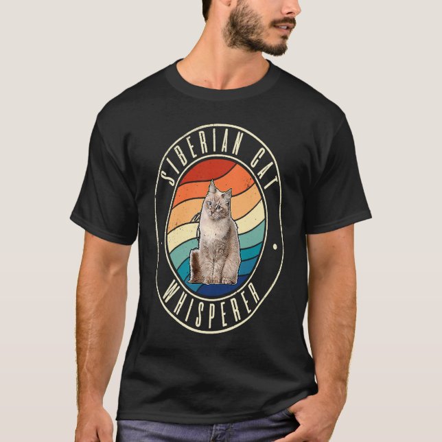 Sibirischer Katzenflüsterer T-Shirt (Vorderseite)
