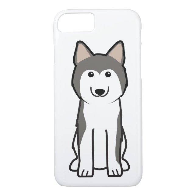 Sibirischer Schlittenhund-HundeCartoon Case-Mate iPhone Hülle (Rückseite)
