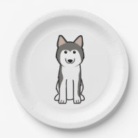 Sibirischer Schlittenhund-HundeCartoon