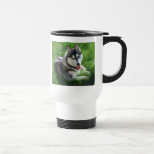 Sibirischer Schlittenhund-Hundeplastikreise-Tasse Reisebecher