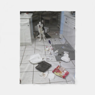 Sibirischer Schlittenhund-kundenspezifische Fleecedecke